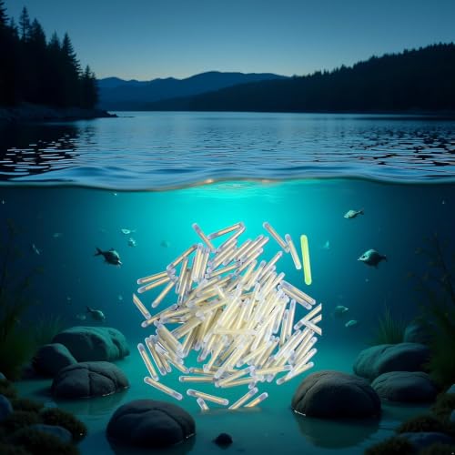 Fluorescent Fishing Float Light Sticks - 100 Pack, 3mm