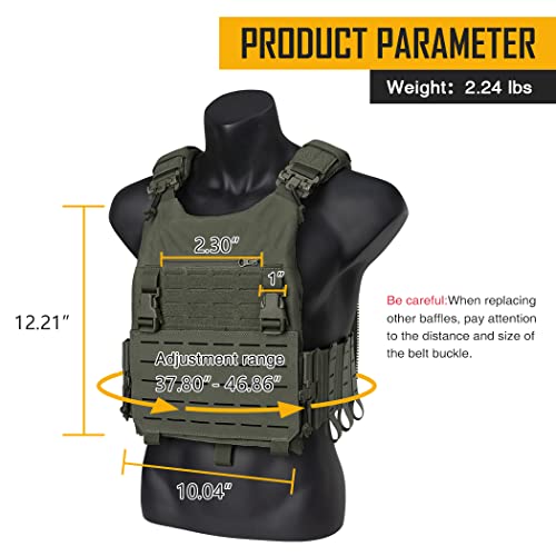 Tactical Airsoft Molle Camouflage Combat Training Vest - Ranger Green