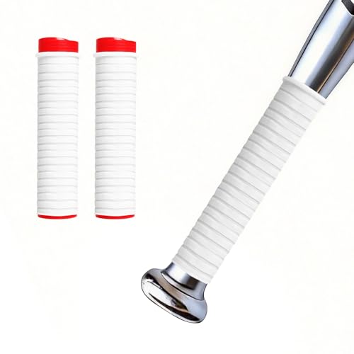 Cold Shrink Grip Sleeve for Baseball Bat - 2-Pack, White