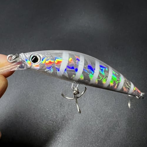 Proaovao 4.13'' 0.92oz Bionic Fishing Lures Set for Bass & Perch - Heavy Sinking Wobblers