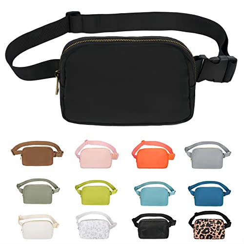Lightweight Waterproof Fanny Pack for Travel - Black