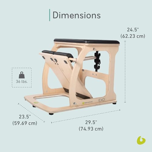 EXO Pilates Chair Bundle - Includes Resistance Bands & Handles
