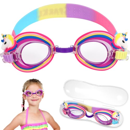 Anti-Fog Swimming Goggles for Kids - Cute Unicorn Design