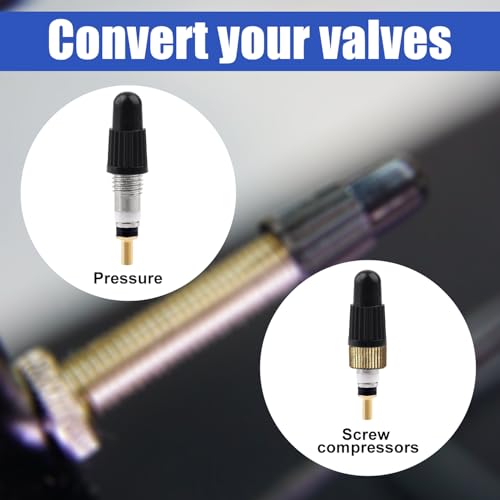 Presta Valve Core Repair Kit - 10 Valve Cores & Tools