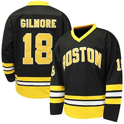 Happy Gilmore #18 Stitched Ice Hockey Jersey - Large/Black