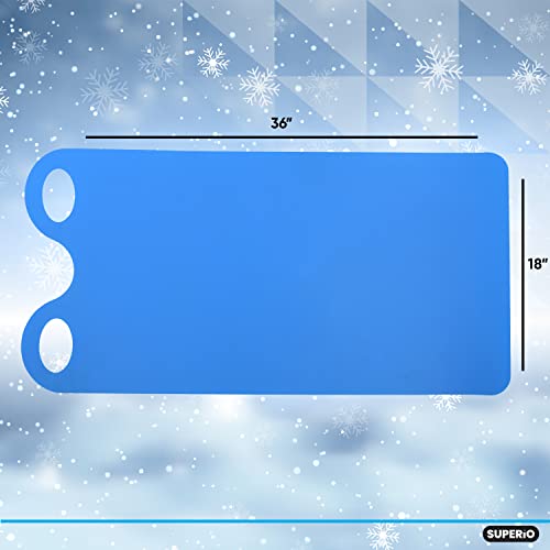 36" Blue Carpet Sled - Lightweight, Portable Snow Slider
