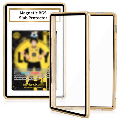 Matlir Light Gold BGS Slab Protector with UV & Impact Shield for 35PT Cards
