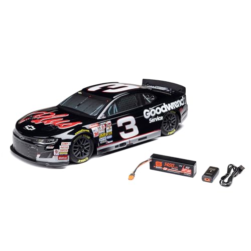 NASCAR RC Race Car - 1/12 Scale, AWD, Brushed, Black