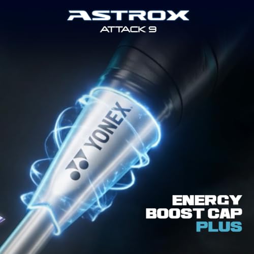 Badminton Racquet Astrox Attack 9 - Pre-Strung Pearl White