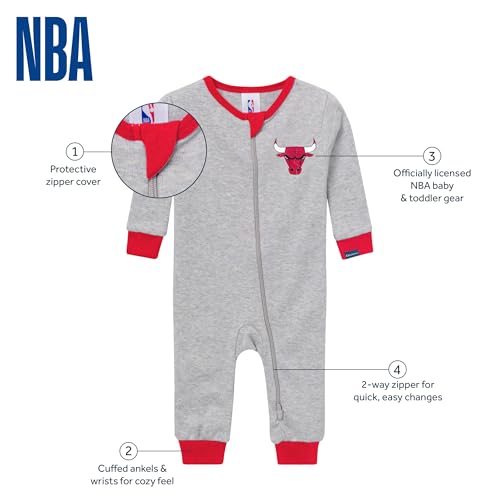 NBA Baby Footless Pajamas - Chicago Bulls, 9 Months