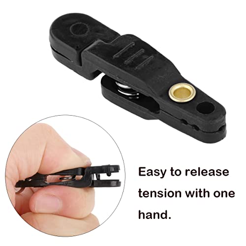 SAUYRASY Black Heavy Tension Snap Release Clips for Fishing Tackle & Downrigger