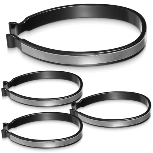 Reflective Cycling Ankle Clips - 4 Pcs Durable Safety Gear