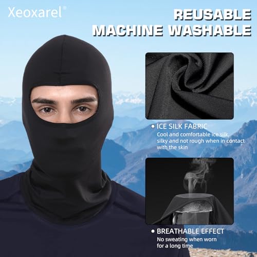 Balaclava Ski Mask - Breathable Winter Face Cover for Men & Women - Black, 2 Pack