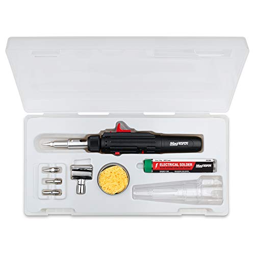 Mag-Torch¢ç Detail Pen Torch Kit - Pen Style Butane Torch with Seven Interchangeable Tips, Solder, and Storage Case for Jewelry Repair, Heat Shrinking Wire, and Electrical Soldering