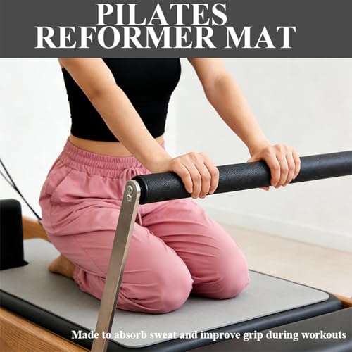 Non-Slip Pilates Reformer Mat Cover - 39" x 24" Grey
