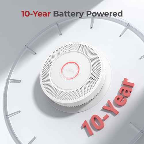 Interconnected Smoke and Carbon Monoxide Detector Combo with Voice Alert fire Alarms 1pack