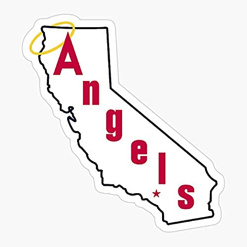 Los Angeles Vintage Baseball Angels Sticker Decal - Quality Vinyl