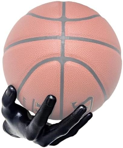 Skiennix Basketball Holder - Hand Sculpture Wall Mount Art Decor | Unique Storage Rack for Man Cave