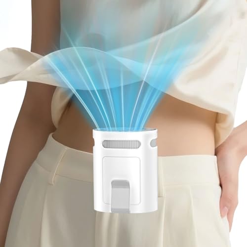 Portable Waist Fan - 4-Speed Clip-On Neck Fan - Off-White