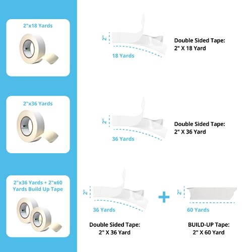 Double-Sided Golf Grip Tape Roll - 2” Wide x 18 Yards