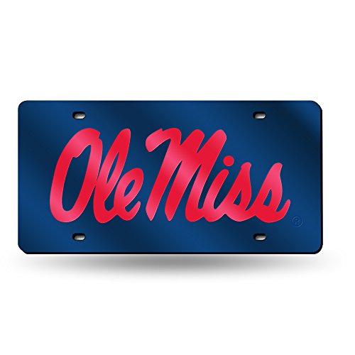 NCAA Florida Gators Laser Inlaid Metal License Plate Tag - Ole Miss Rebels