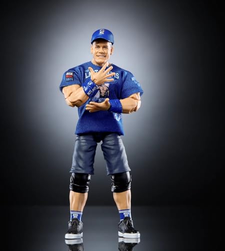 WWE John Cena Action Figure Collector's Edition - Elite Series 119, Retirement Tour, Authentic Poseable Toy