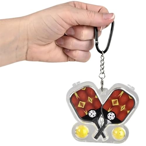 World's Smallest Pickleball Paddles & Balls Set with Case