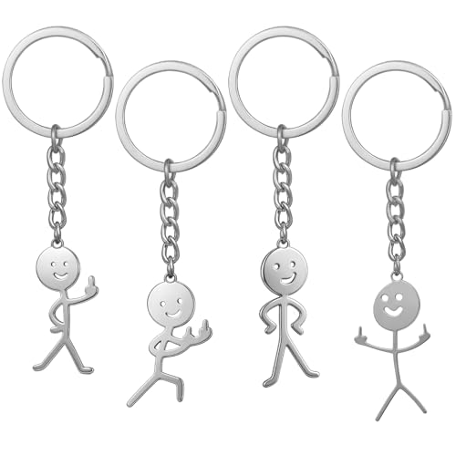 Middle Finger Keychain - Funny Gag Gift for Adults - Style C