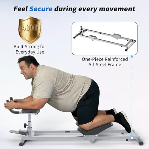 Full Body Low-Impact Cardio Trainer – Adjustable Grips & Knee Support | Basic Model+LCD