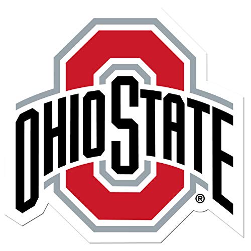 Ohio State Buckeyes Auto Decal - 8 Inch Team Color Sticker