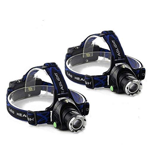 LED Headlamp 3000 Lumens Waterproof 3-Mode Rechargeable Head Torch