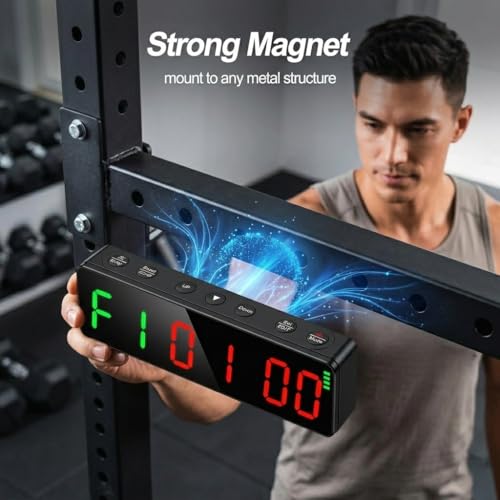 7-Inch LED Workout Timer for HIIT & Boxing - Rechargeable