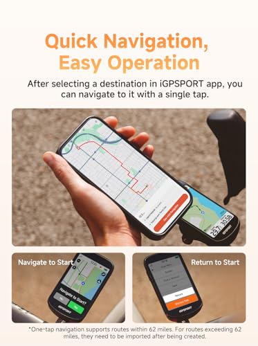 GPS Bike Computer with 3.3'' Touchscreen & Voice Navigation