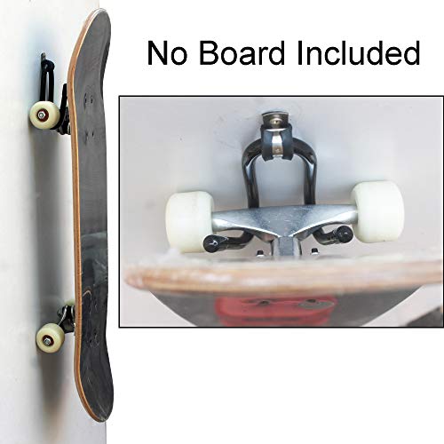 Adjustable Skateboard Wall Rack - Metal Vertical Hanger