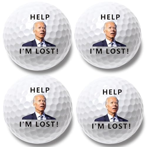 4 Pcs Funny Golf Balls for Birthday, Father’s Day Christmas Novelty