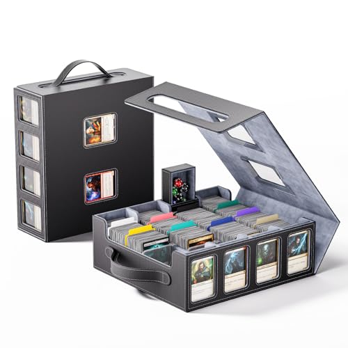 Extra-Large Trading Card Storage Box for 3500+ Cards with Magnetic Lid