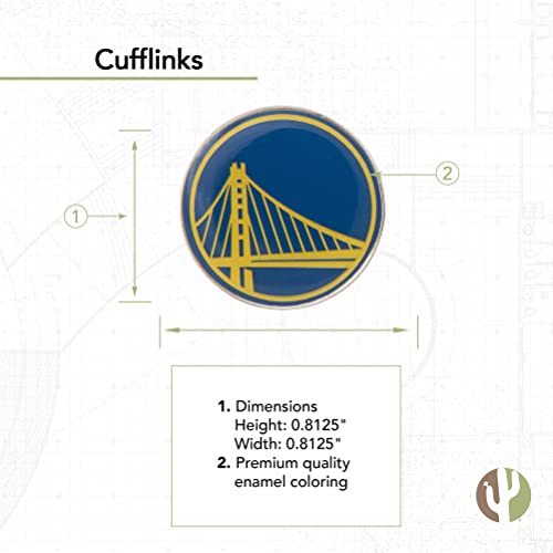 Golden State Warriors Cufflinks - Official NBA Merchandise