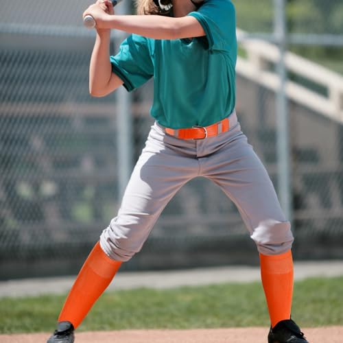Youth Baseball Socks and Belt Combo Set - Orange