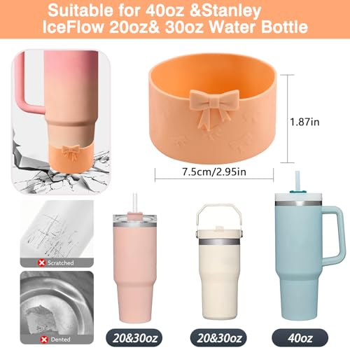 Stanley Cup Accessories Set for 30/40oz Tumbler - C6 Sunset Pink