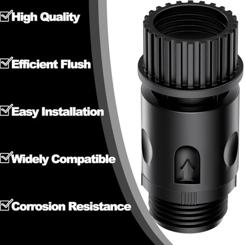 Black Quick Connect Flush Kit for Sea-Doo, Kawasaki, Yamaha & Honda PWC - Universal Garden Hose Adapter