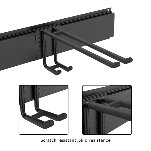 Wall Mounted Ski Rack - 10 Pairs Ski Storage Holder, 300lbs Capacity