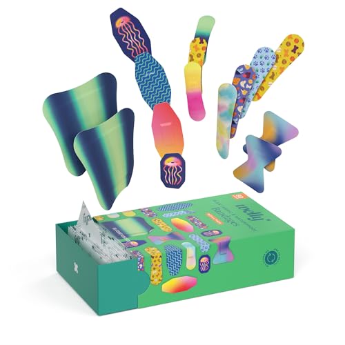80 Count Family Pack of Flexible Waterproof Bandages - Assorted Sizes & Patterns