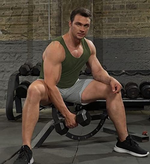 COOFANDY Men's Quick-Dry Workout Tank Tops - 3 Pack Sleeveless Gym Tees for Fitness & Bodybuilding
