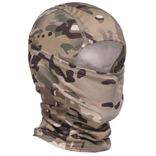 Camo Balaclava Face Mask - Windproof, UV Protection, Camo Cp Desert