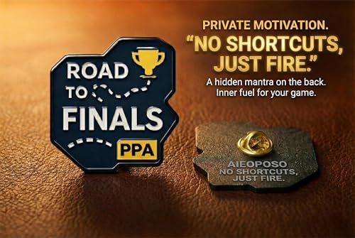 Pickleball Badge Pin - Road to Finals Motivational Gift for Players