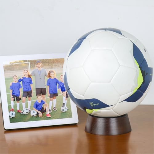 Wooden Display Stand for Sports Balls & Memorabilia - Durable Support