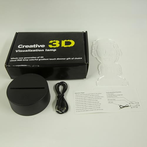 3D LED Soccer Lamp with Color Changing Acrylic Illusion