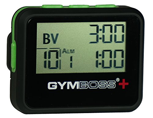 Compact Interval Timer & Stopwatch - Black/Green Softcoat
