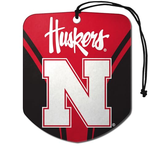 Nebraska Cornhuskers Car Air Freshener - 2 Pack, Black Ice Scent