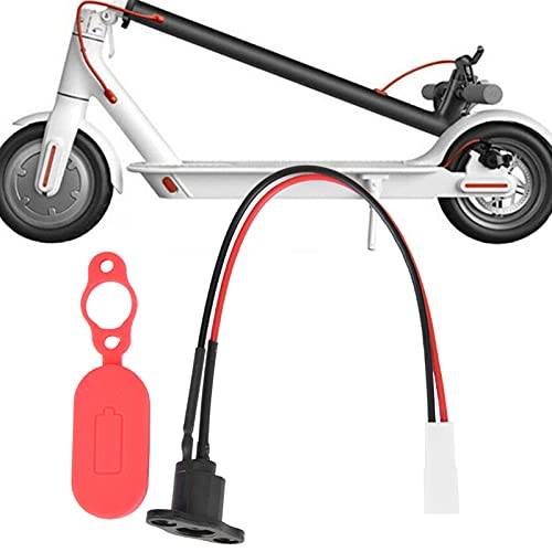 Electric Scooter Charging Port with Waterproof Silicone Sleeve